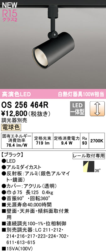 レールスポットライト【OS 256 464R】